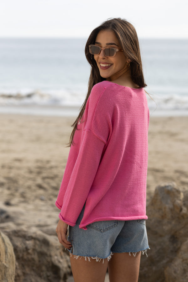 Laguna Beach Sweater / Pink - Image 3