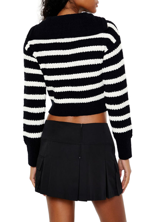Striped Half-Zip Sweater - Image 5