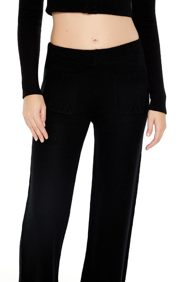 Sweater-Knit Wide-Leg Pants - Image 5