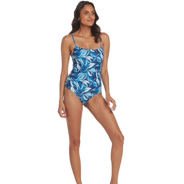 W One-Piece Swimsuit - Bay Leaf - Image 2