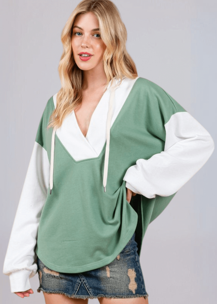 Color Block Hoodie - CLEARANCE FINAL SALE