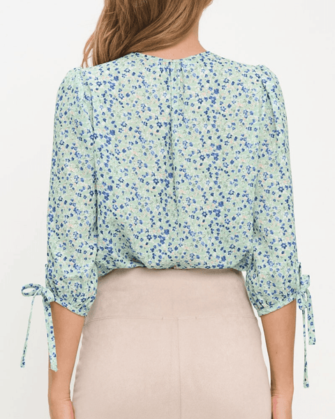 Delilah Ditsy Floral Top - Sage Made in USA - Image 2