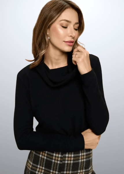 Luxury Feel Cowl Neck Sweater - Image 5