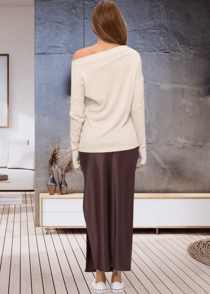 Grace Ribbed Knit Thumbhole Sweater - Image 2