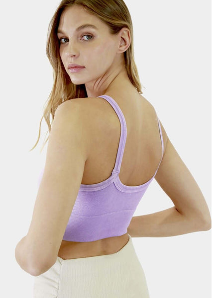 Codastone Ribbed V-Neck Bra Top - Image 3