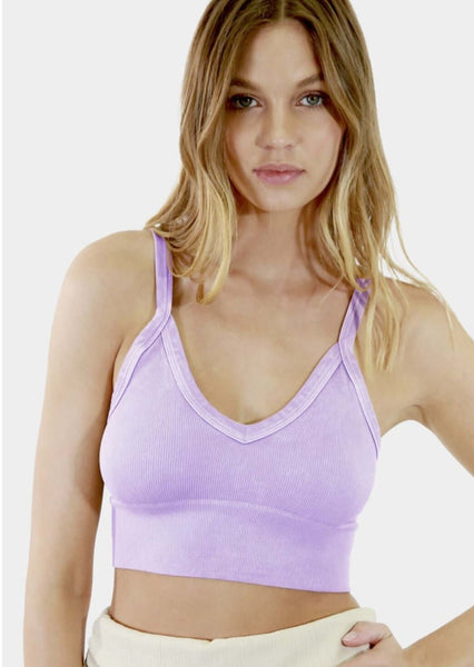 Codastone Ribbed V-Neck Bra Top - Image 2