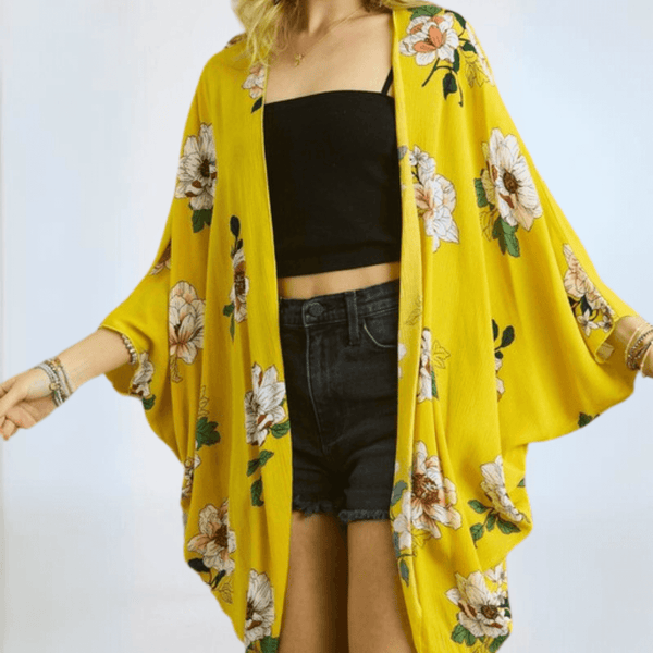 Cocoon Floral Kimono Cardigan CLEARANCE FINAL SALE - Image 3