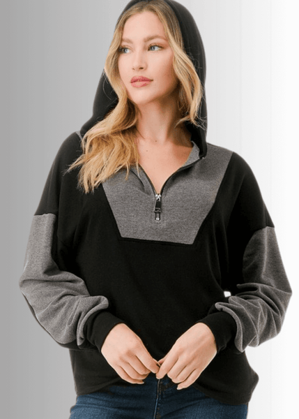Allison Color Block Hoodie - CLEARANCE FINAL SALE - Image 4