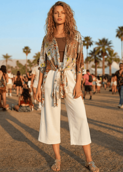 Farrah Floral Patchwork Kimono Cardigan - Image 5