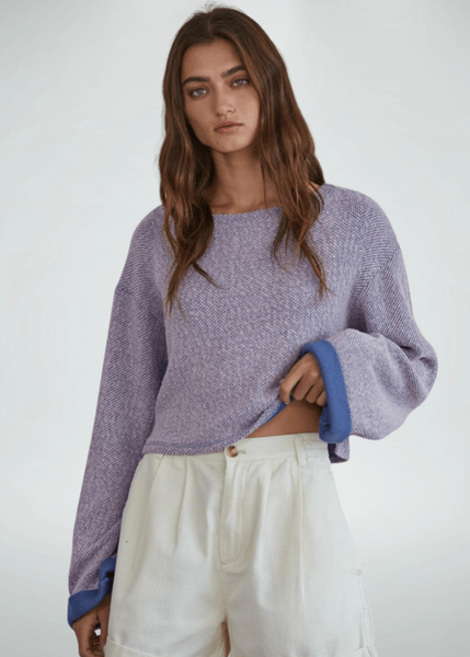 Lavender Jessamine Cropped Pullover - Image 4