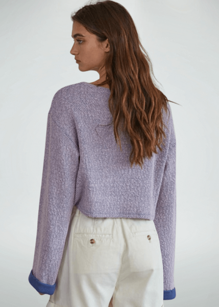 Lavender Jessamine Cropped Pullover - Image 2
