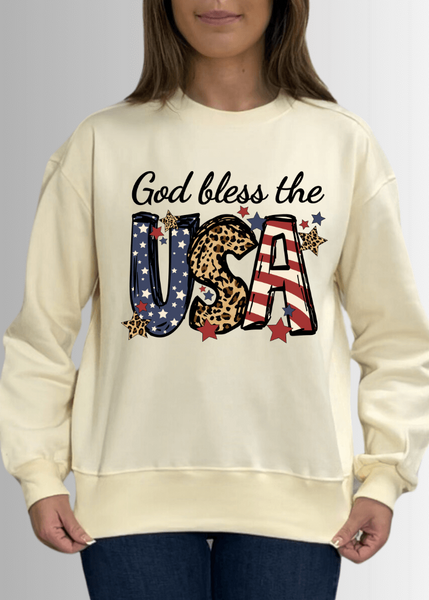 God Bless USA Graphic Cotton Fleece - Image 3