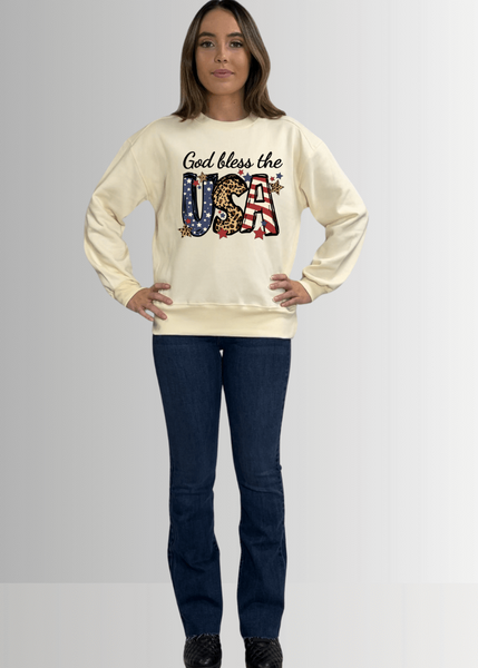 God Bless USA Graphic Cotton Fleece - Image 4