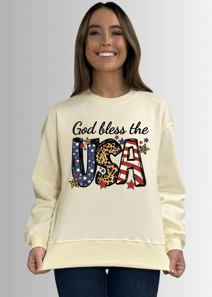 God Bless USA Graphic Cotton Fleece - Image 5
