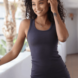 Tummy Tucker Tank Top (Navy)