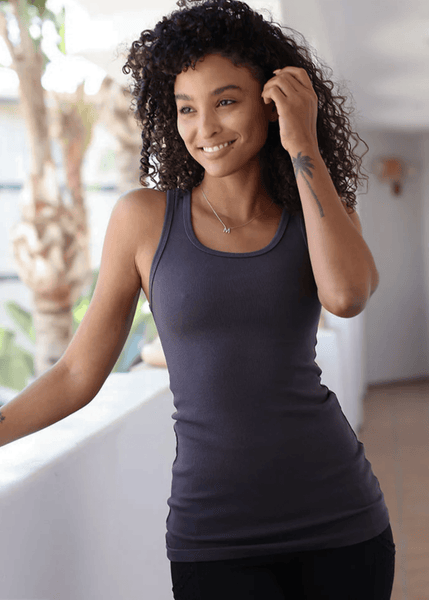 Tummy Tucker Tank Top (Navy)