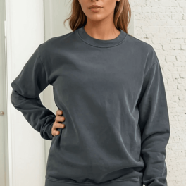 Brynlee Heavyweight Crew Neck Fleece Sweatshirt