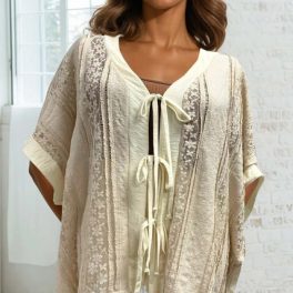 Daisy Lace Cream Cardigan