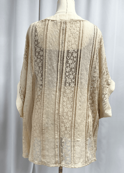 Daisy Lace Cream Cardigan - Image 5
