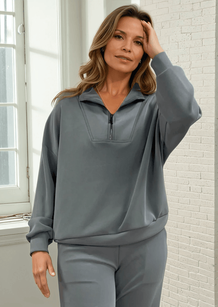 Katlyn Dreamy Soft Half Zip Front Pullover - CLEARANCE FINAL SALE - Image 3