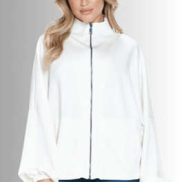 Dream Zip Up Jacket with Scuba Soft Fabric - CLEARANCE FINAL SALE