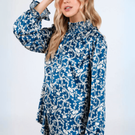 Hannah Top Smocked Neck Top