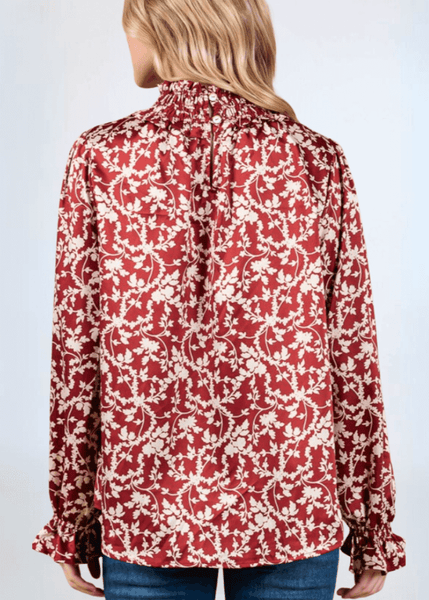Hannah Top Smocked Neck Top - Image 3