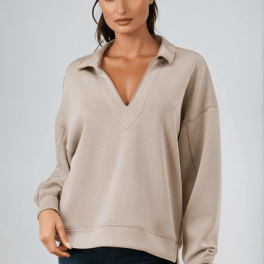 Elle Dreamy Soft V-Neck Pullover - CLEARANCE FINAL SALE