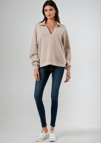 Elle Dreamy Soft V-Neck Pullover - CLEARANCE FINAL SALE - Image 2