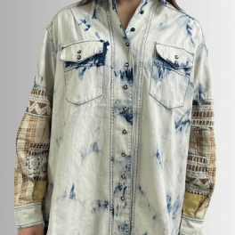 In the Clouds Denim Shirt Jacket - Clearance Final Sale
