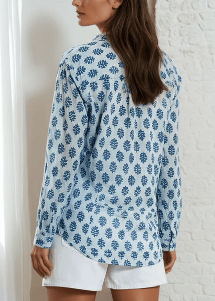 Indigo Bloom Vintage Top - Image 3