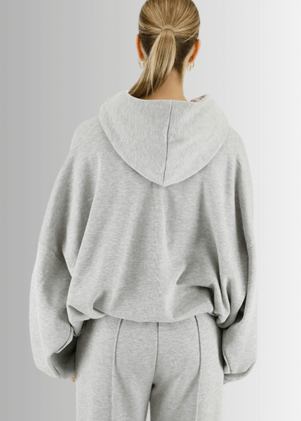 Juliana Puffy High Neck Heavy Fleece Hoodie - Image 4