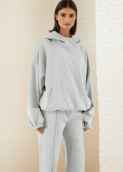 Juliana Puffy High Neck Heavy Fleece Hoodie - Image 3