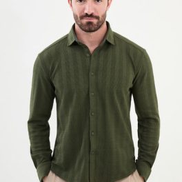 Rouen Button-Up Shirt — Khaki