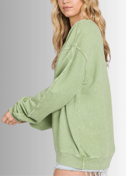Made in USA Graphic All American Oversized Sweatshirt - Image 4