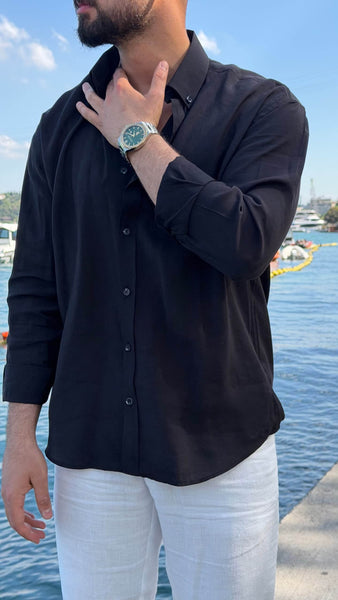 Verona Striped Black Shirt - Image 3