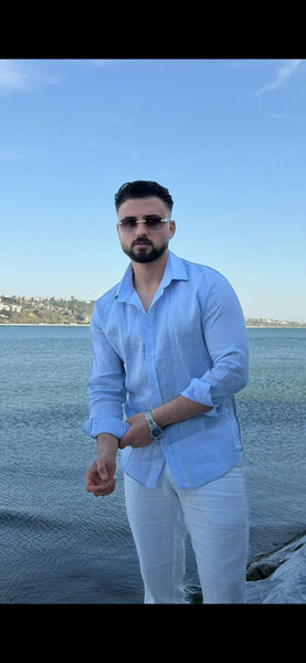 Torino Dress Shirt — Light Blue - Image 2