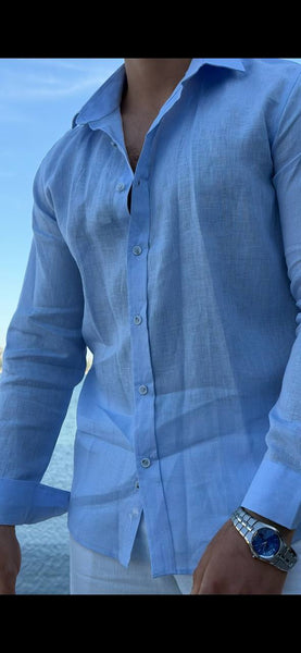Torino Dress Shirt — Light Blue - Image 3