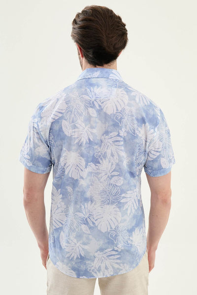 Saint-Tropez Short Sleeve Shirt — Blue - Image 3