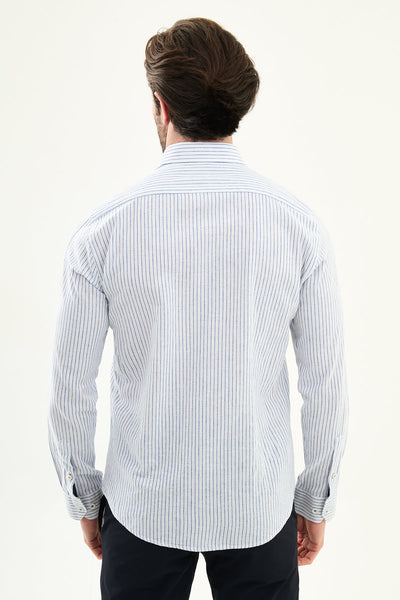 Men’s Blue Long Sleeve Shirt. - Image 3