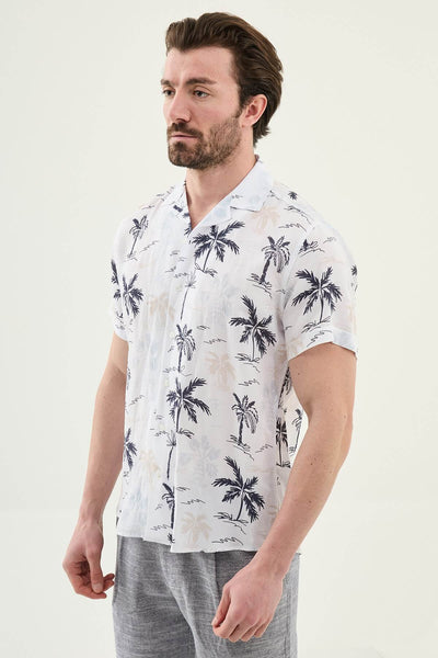Sorrento Short Sleeve Shirt — Navy - Image 2