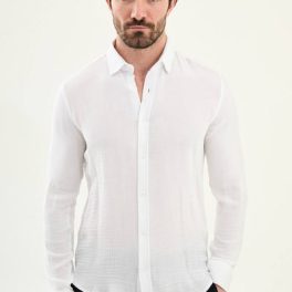 Amalfi Button-Down Shirt — White