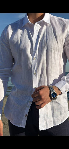 Milano Dress Shirt — White - Image 3
