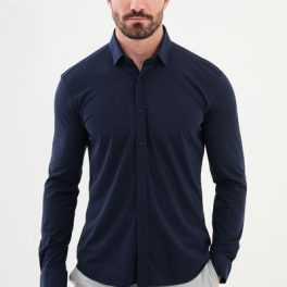 Tours Dress Shirt — Navy