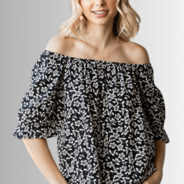 Carolina Off The Shoulder Floral Print Top