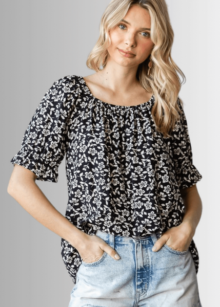 Carolina Off The Shoulder Floral Print Top - Image 4