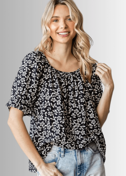 Carolina Off The Shoulder Floral Print Top - Image 5