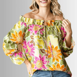 Off the Shoulder Floral Top