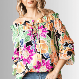 Off the Shoulder Floral Top