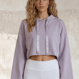 Bianca Cropped Hoodie Made in USA